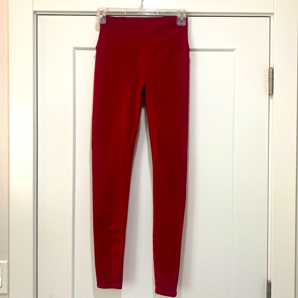 Alo sleek red leggings. Size XS